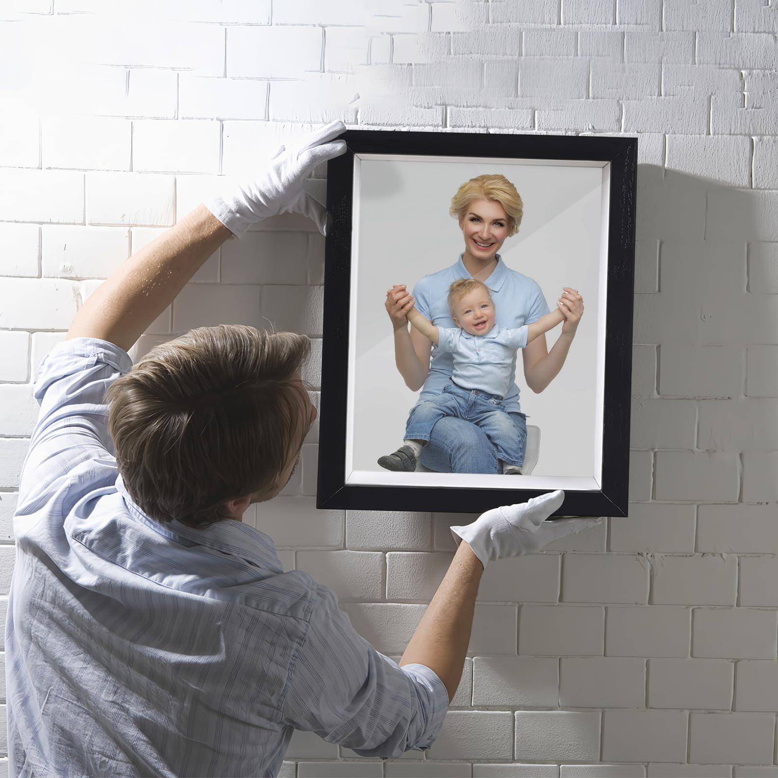 SMZCTYI shadow box front glass 8x10 highlighting keepsakes