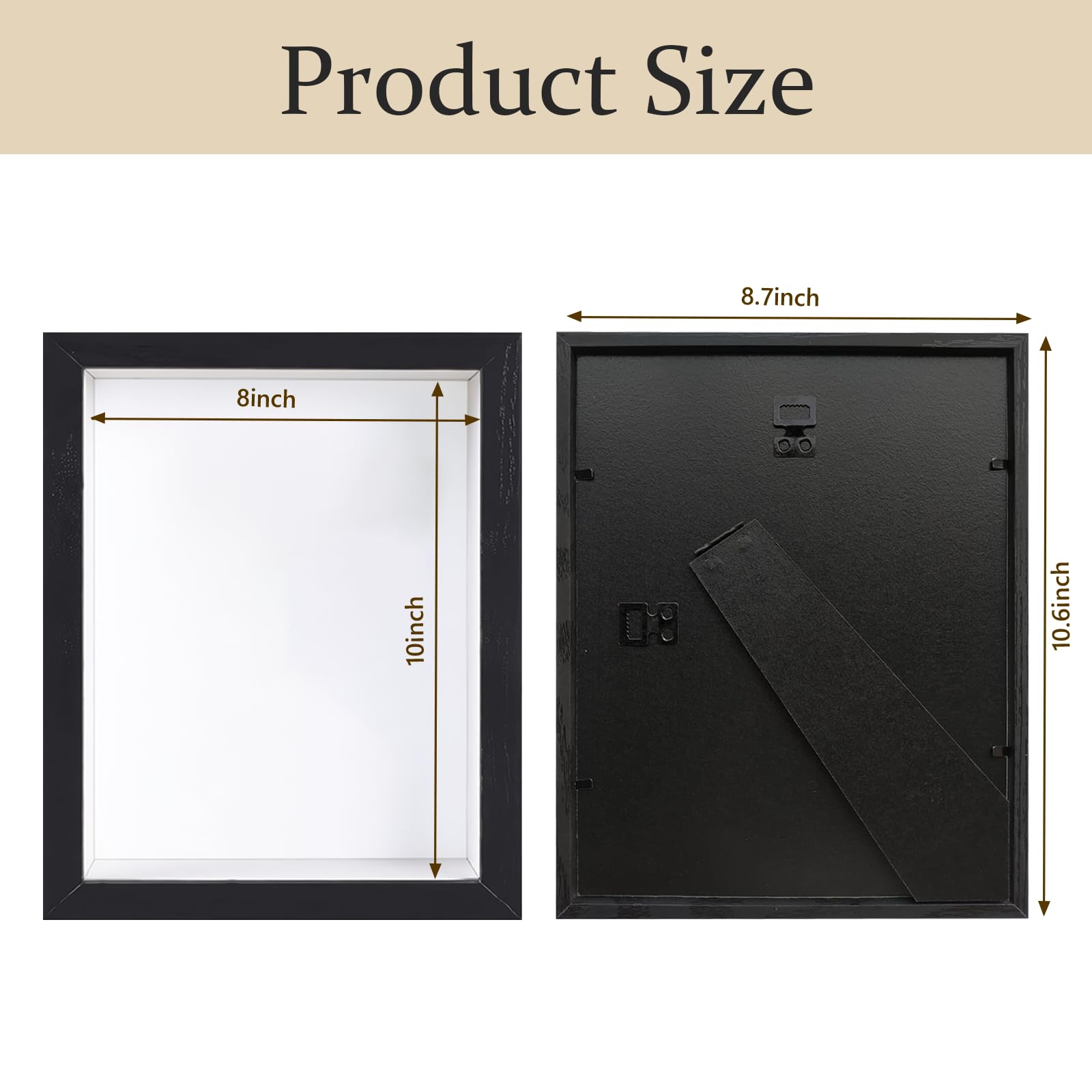 SMZCTYI wall-hanging shadow boxes mounted horizontally or vertically