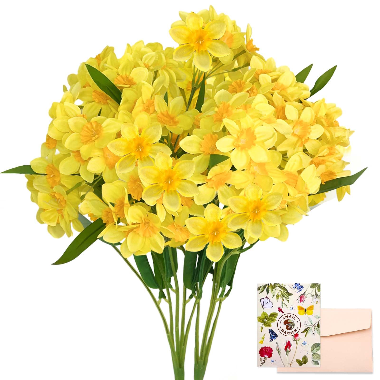 SNAIL GARDEN daffodils 120-blooms bouquet for year-round color in living spaces