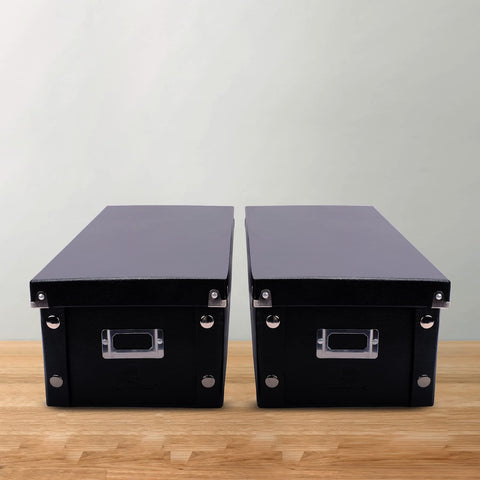 Box parts shown during easy snap-together assembly by a user.