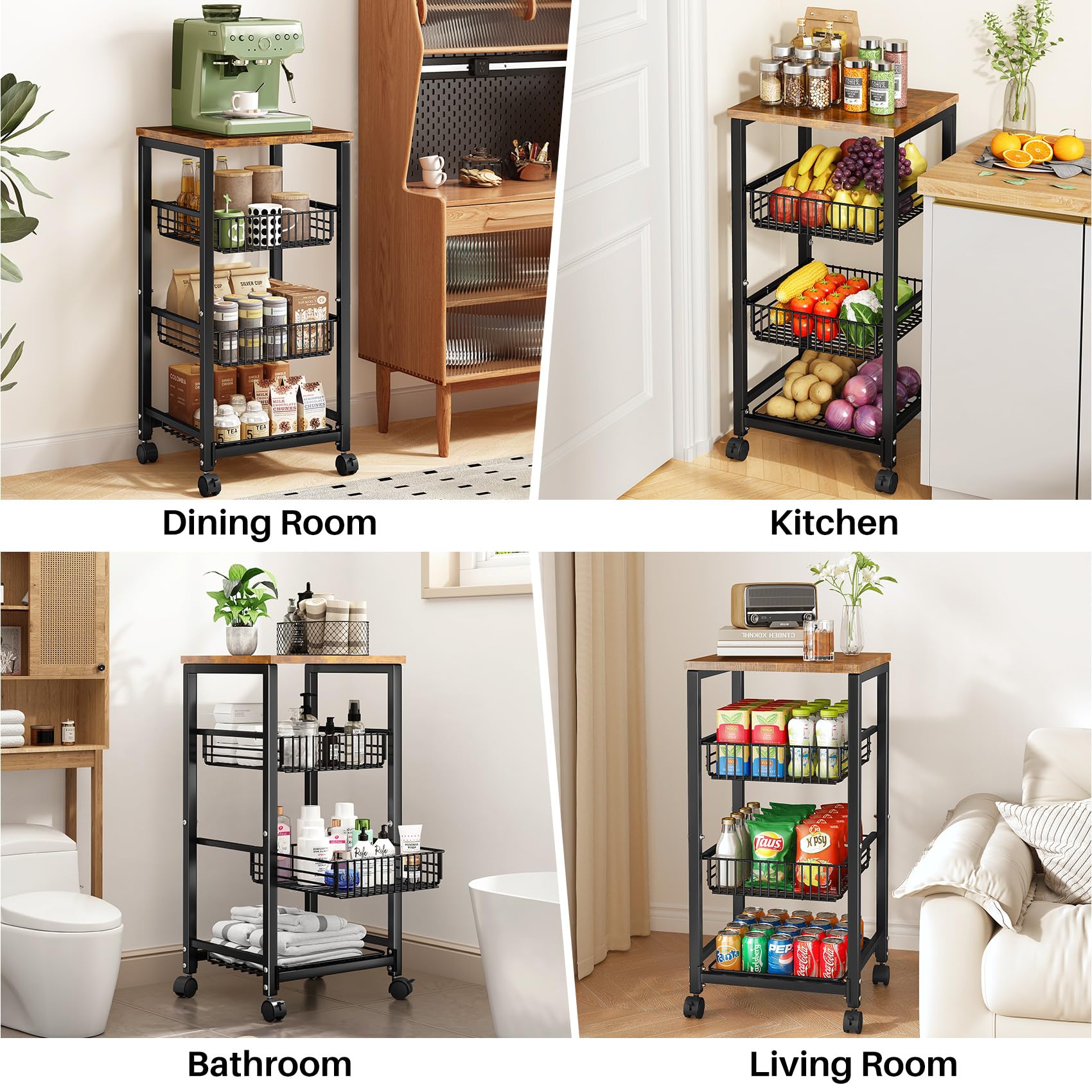 SNTD fruit basket kitchen decor shown in stylish space for added organization.