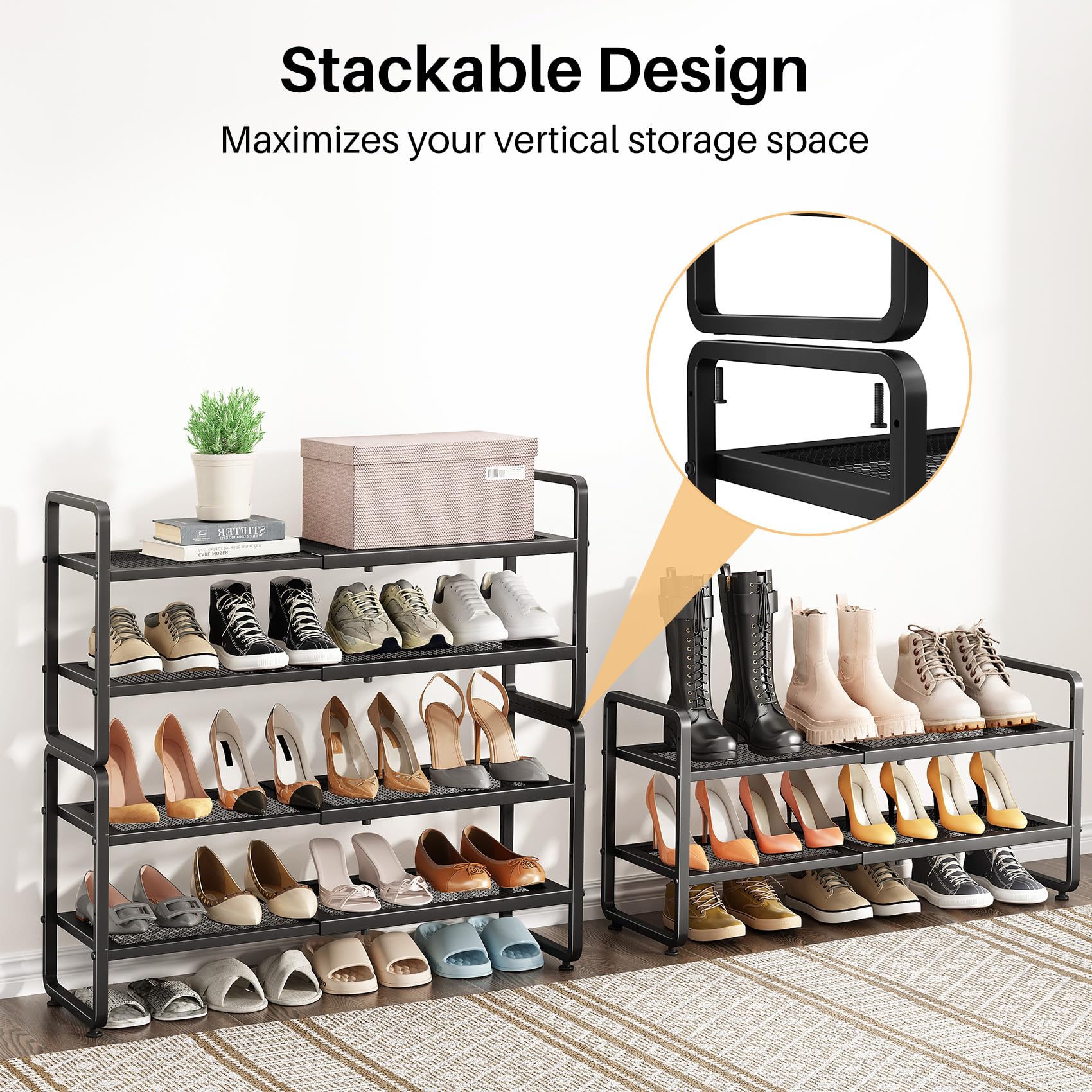 SNTD 8-tier configuration expands large shoe collections