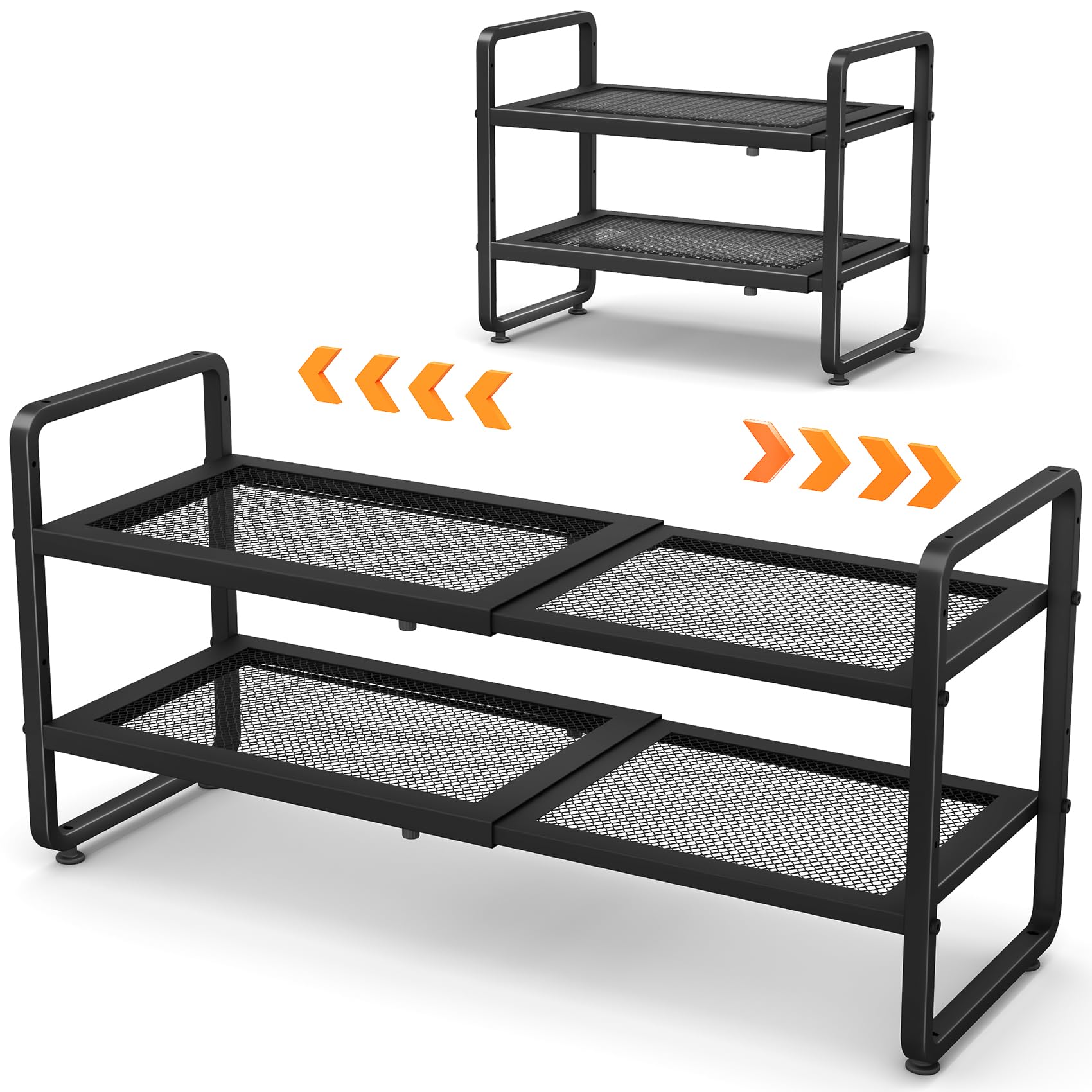SNTD black shoe rack fits modern entryways and garages