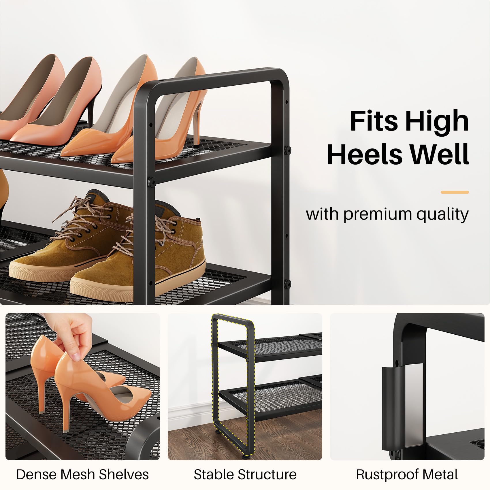 SNTD stackable 4-tier setup saves vertical space