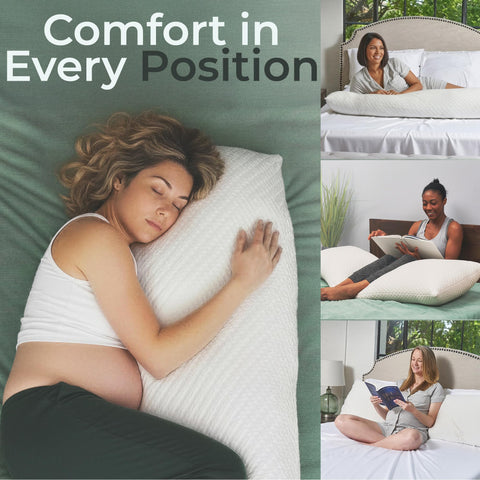 Snuggle-Pedic breathable cooling cover visible for a cooler sleep environment.