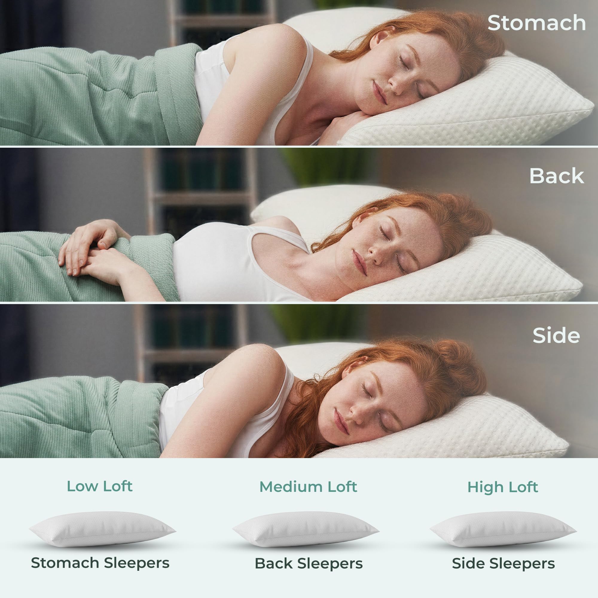 Snuggle-Pedic long pillow supports legs, belly, and hips during restful nights.