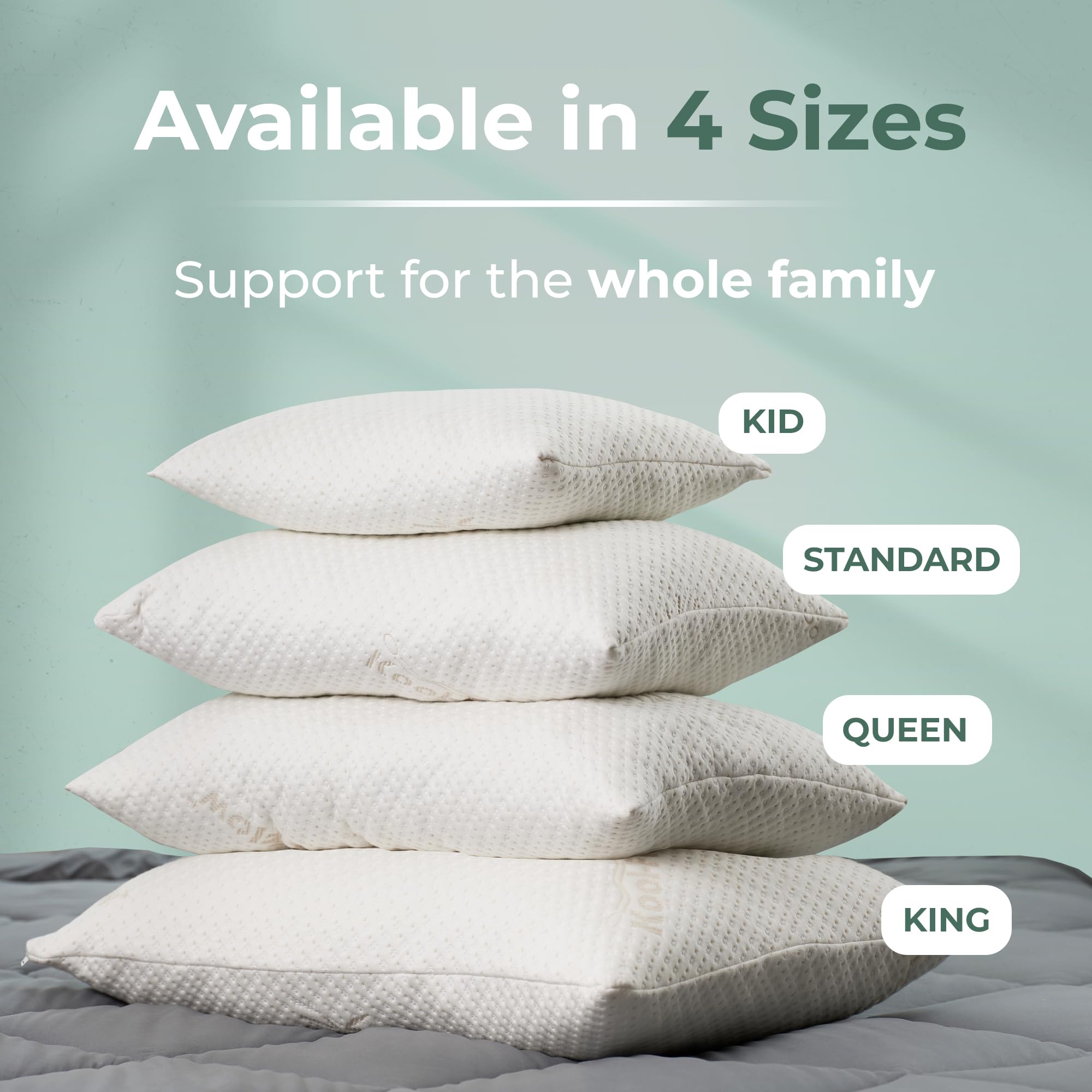 USA-made Snuggle-Pedic pillow showcasing quality and durability