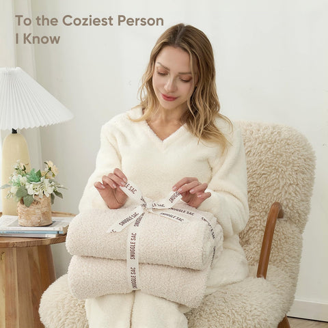 Snuggle Sac bed-time blanket inviting cuddling and relaxation