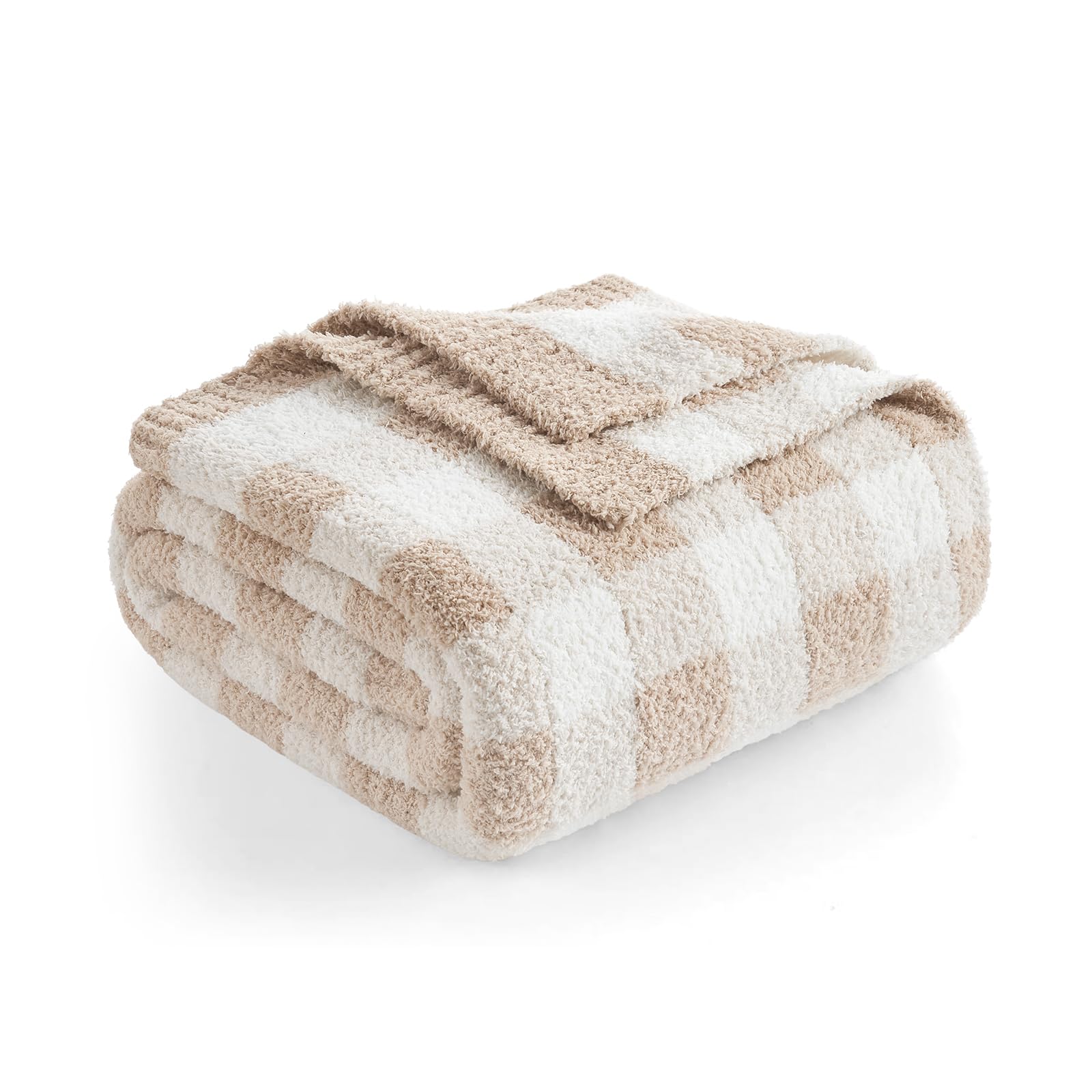 Snuggle Sac checkered blanket with ultra-soft microfiber texture for cozy evenings