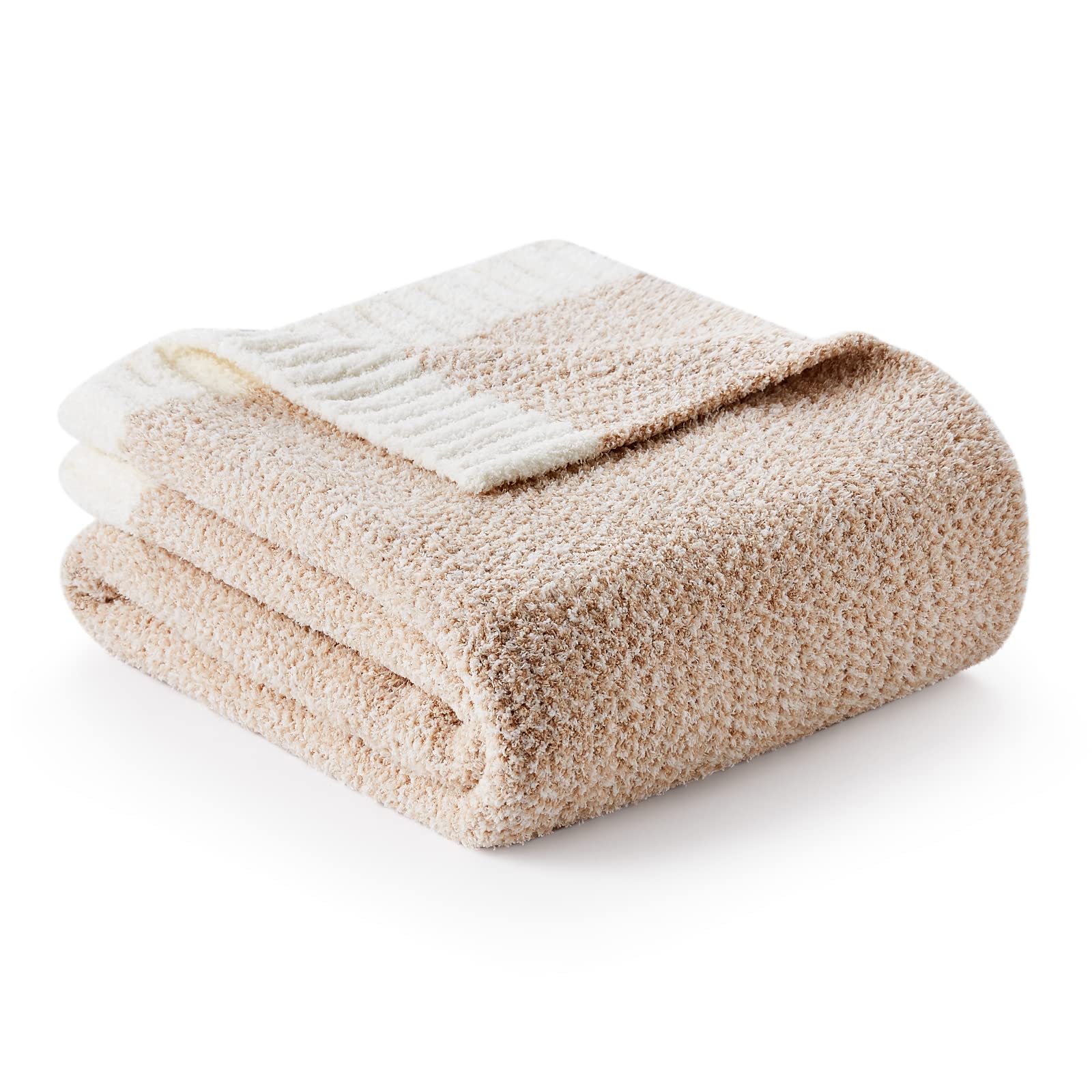 Snuggle Sac Heather Throw Blanket draped on a couch for cozy evenings