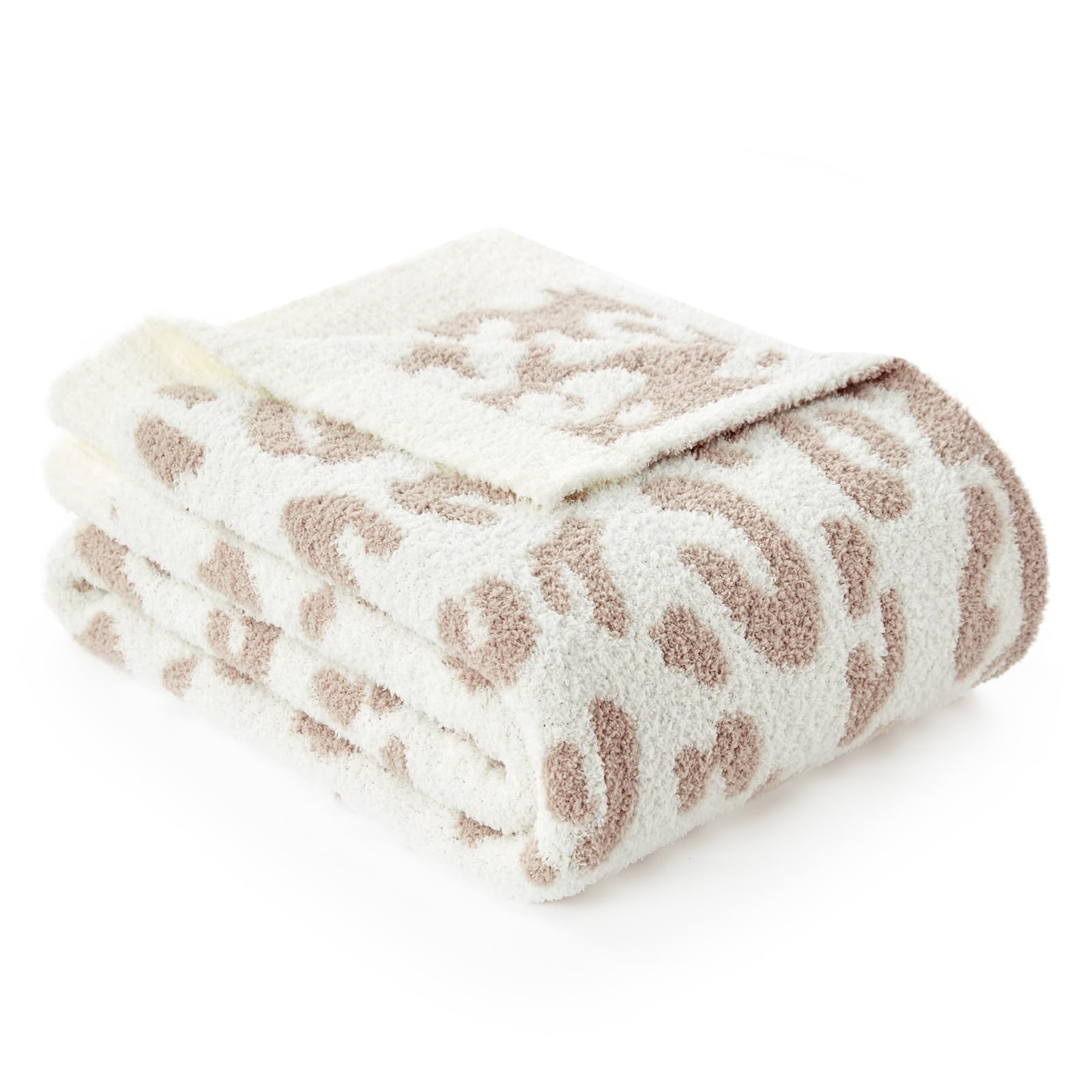 Perfect for couch naps or movie nights with a bold leopard accent.
