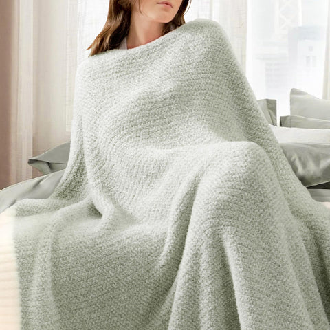 Outdoor picnic setup with Snuggle Sac blanket ready for use