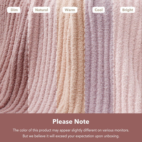 Ribbed texture detail highlights Snuggle Sac blanket