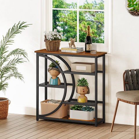 Snughome entryway table with frosted coating finish resists wear