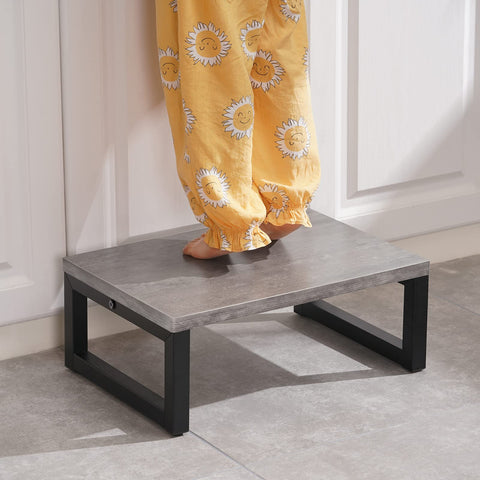 Snughome step stool grey full assembled, ready to use in minutes