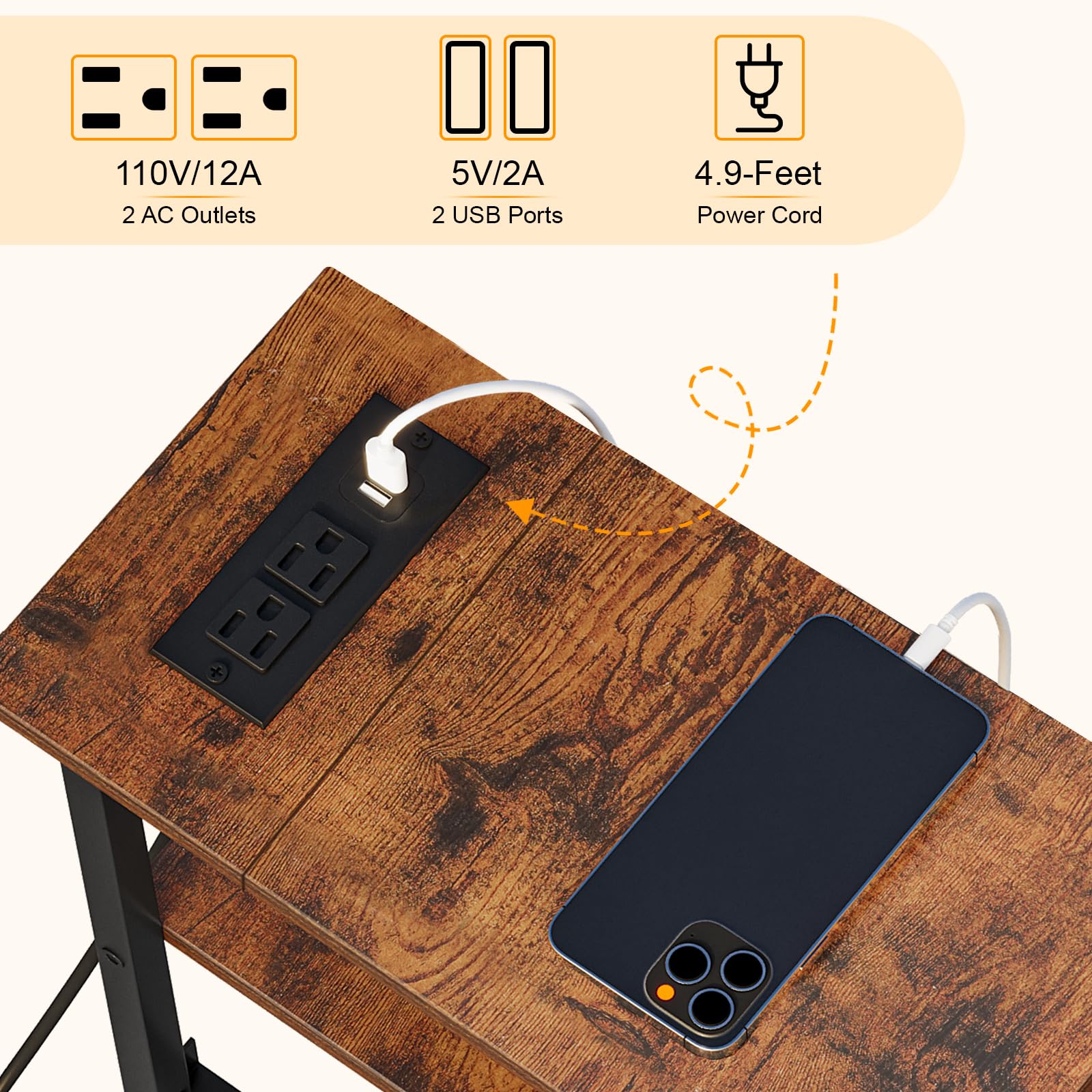 Snughome sturdy metal frame and composite wood panel support daily use.