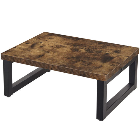 Snughome rustic brown wooden step stool for kids reaching sinks safely