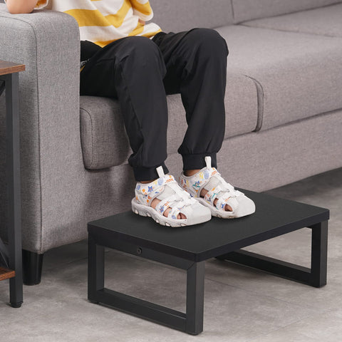 Snughome wooden step stool in kitchen use for easy sink access and elevated reach.
