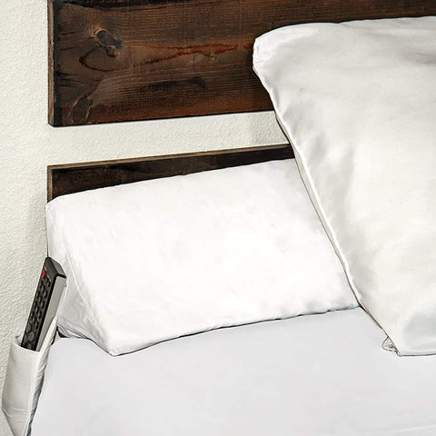 SnugStop original bed wedge gap-filler between headboard and mattress for a calmer sleep.