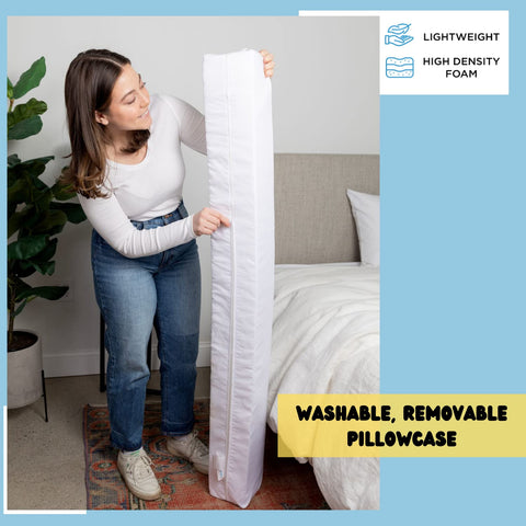 Removable cover shown for easy machine washing and care.