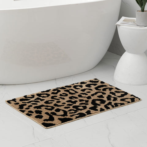 Snugtown bath mat with non-slip TPE backing for secure grip