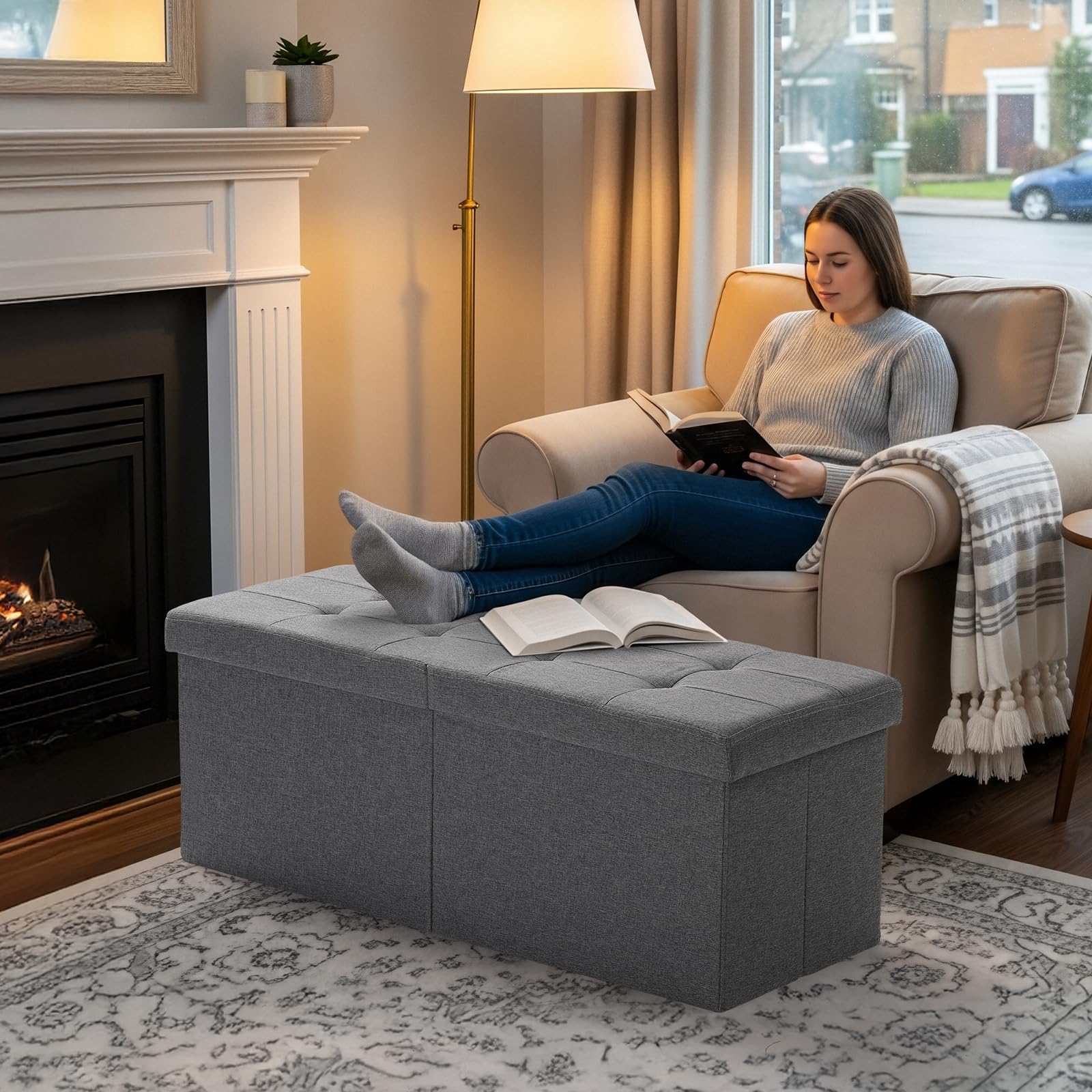 Snuvid collapsible design folds flat for easy storage when not in use.