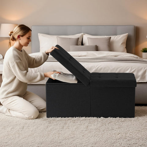 Snuvid living room footrest and coffee table surface for versatile lounging.