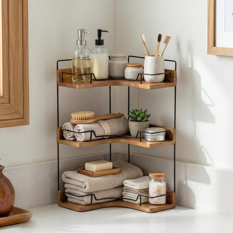 Snuvid two-tier design fits bathrooms, kitchens, and offices.
