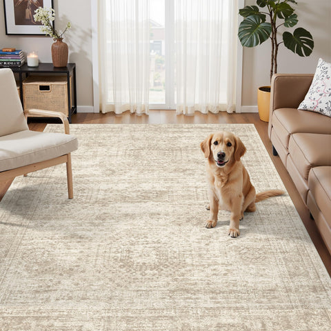 Soalmost 3x5 rug for kitchen with non-slip backing enhances safety