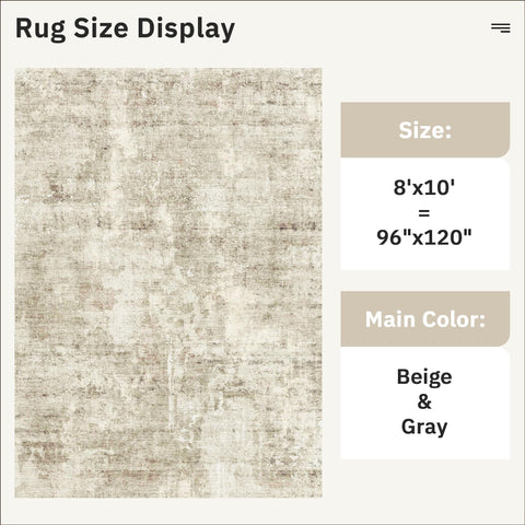 Soalmost Abstract Rug 8x10 is machine washable, simplifying family room cleanups.