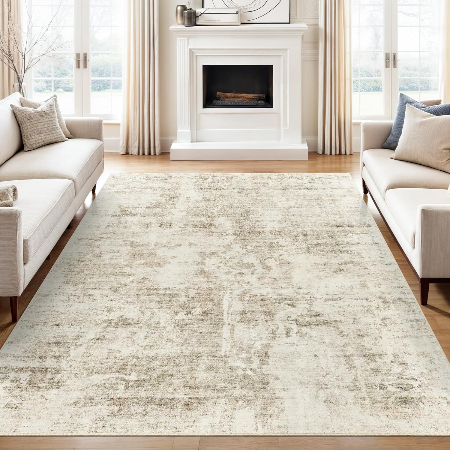 Soalmost Abstract Rug adds warmth and texture to everyday spaces.