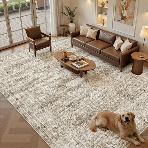 Soalmost machine-washable rug for easy cleaning and quick care