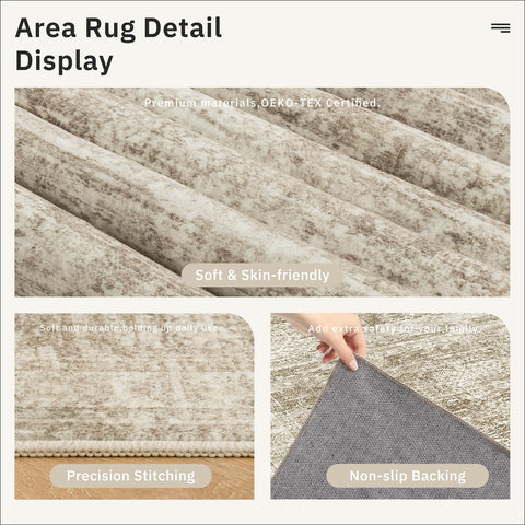 Soalmost brown neutral rug blends with any decor