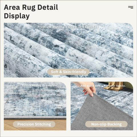 Soalmost Foldable area rug stores easily between uses.