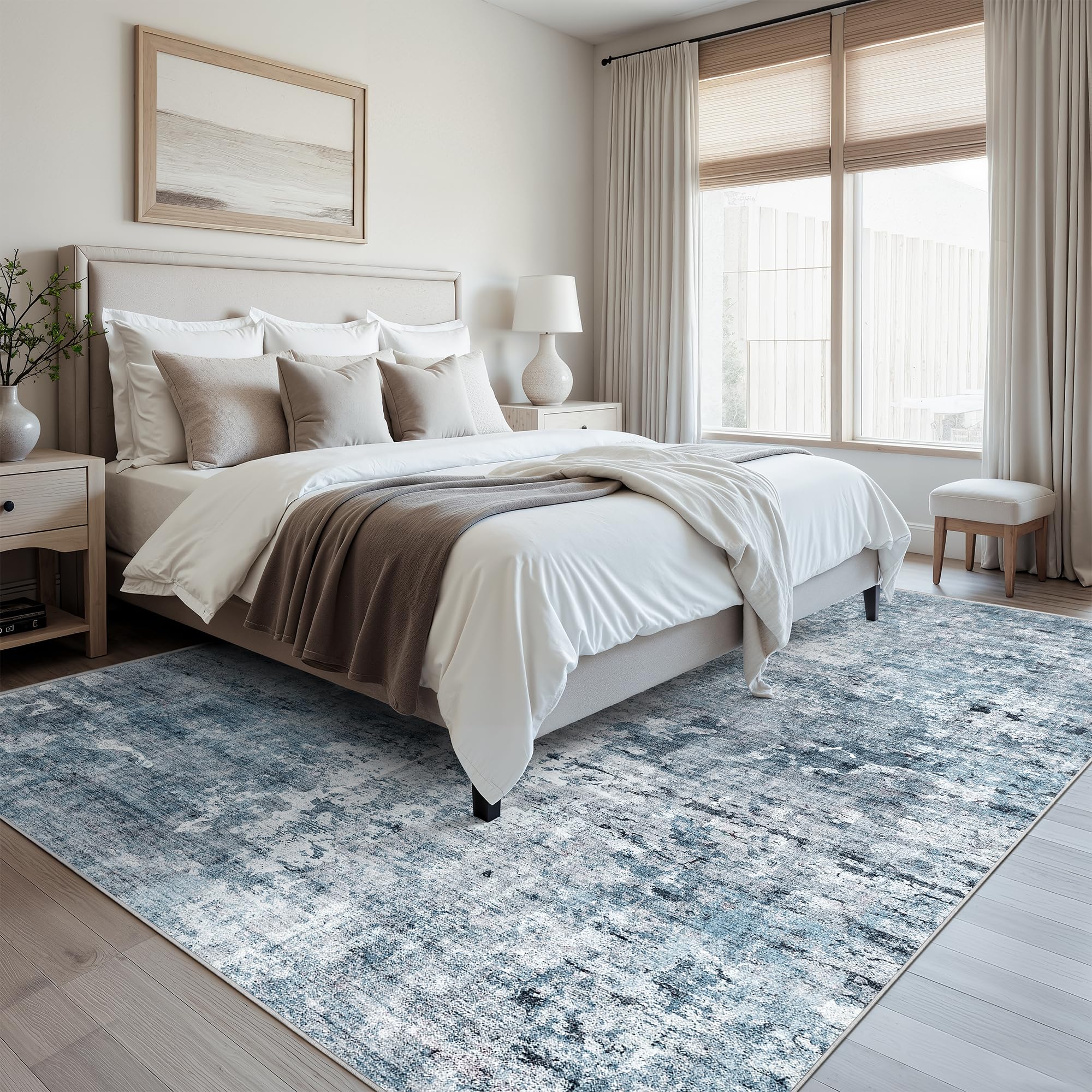 Soalmost High traffic ready rug withstands daily family activity.
