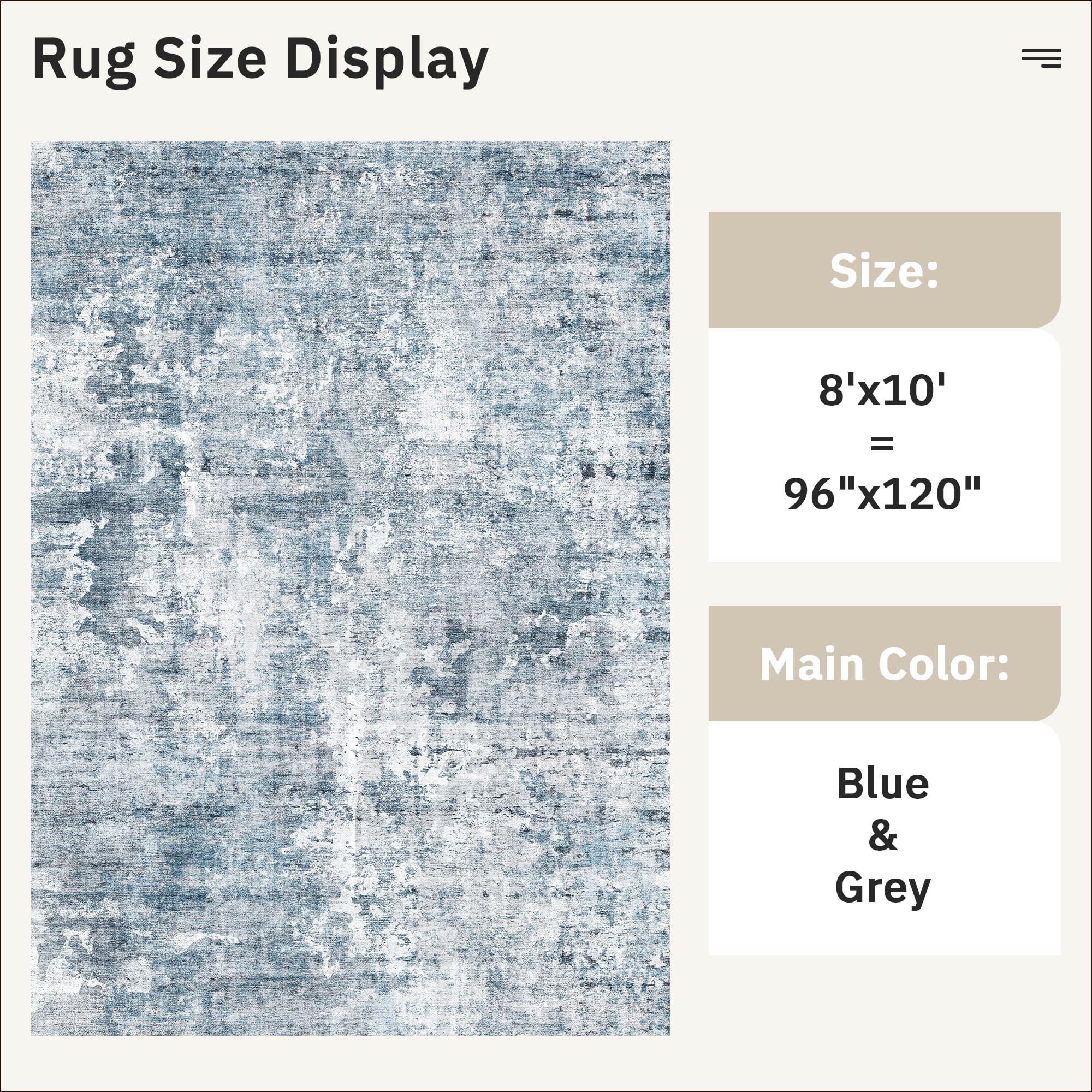 Soalmost Low pile rug with modern style for busy homes.
