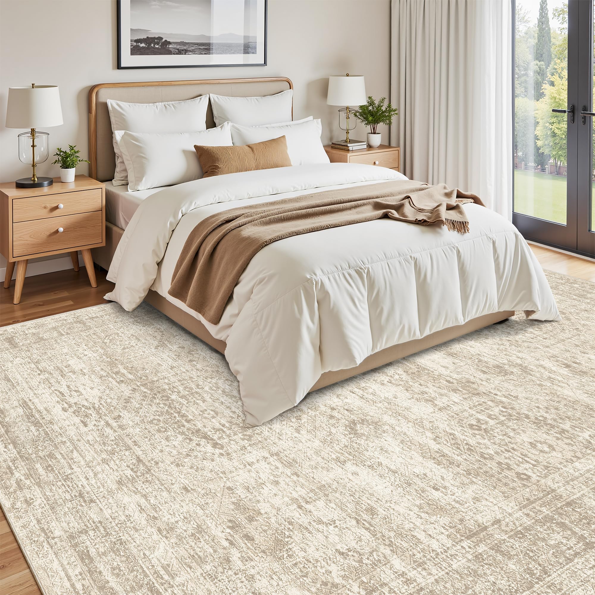 Soalmost pet-friendly rug supports easy cleaning after pets.