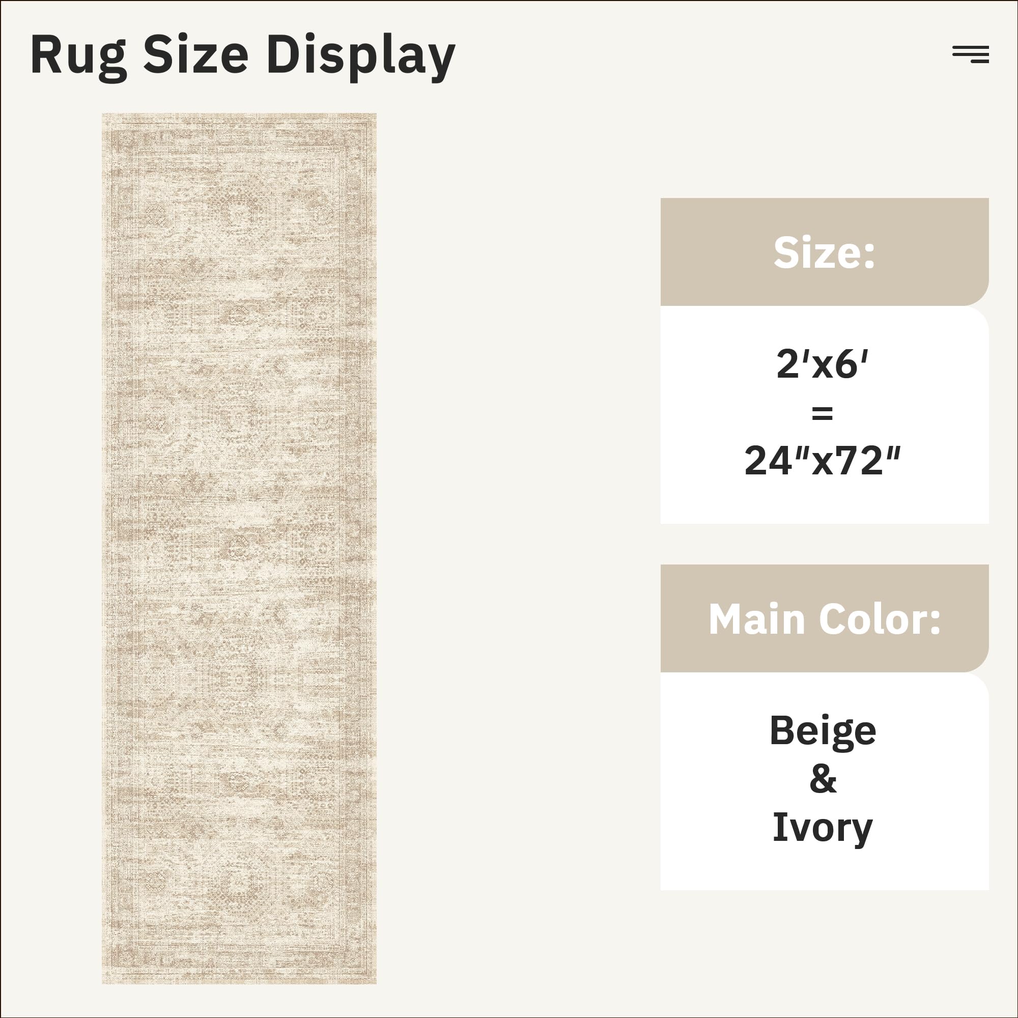Soalmost washable rug simplifies laundry days with machine-wash capability.