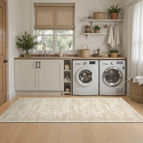 Soalmost soft-pile surface offers comfortable barefoot footing in living spaces.