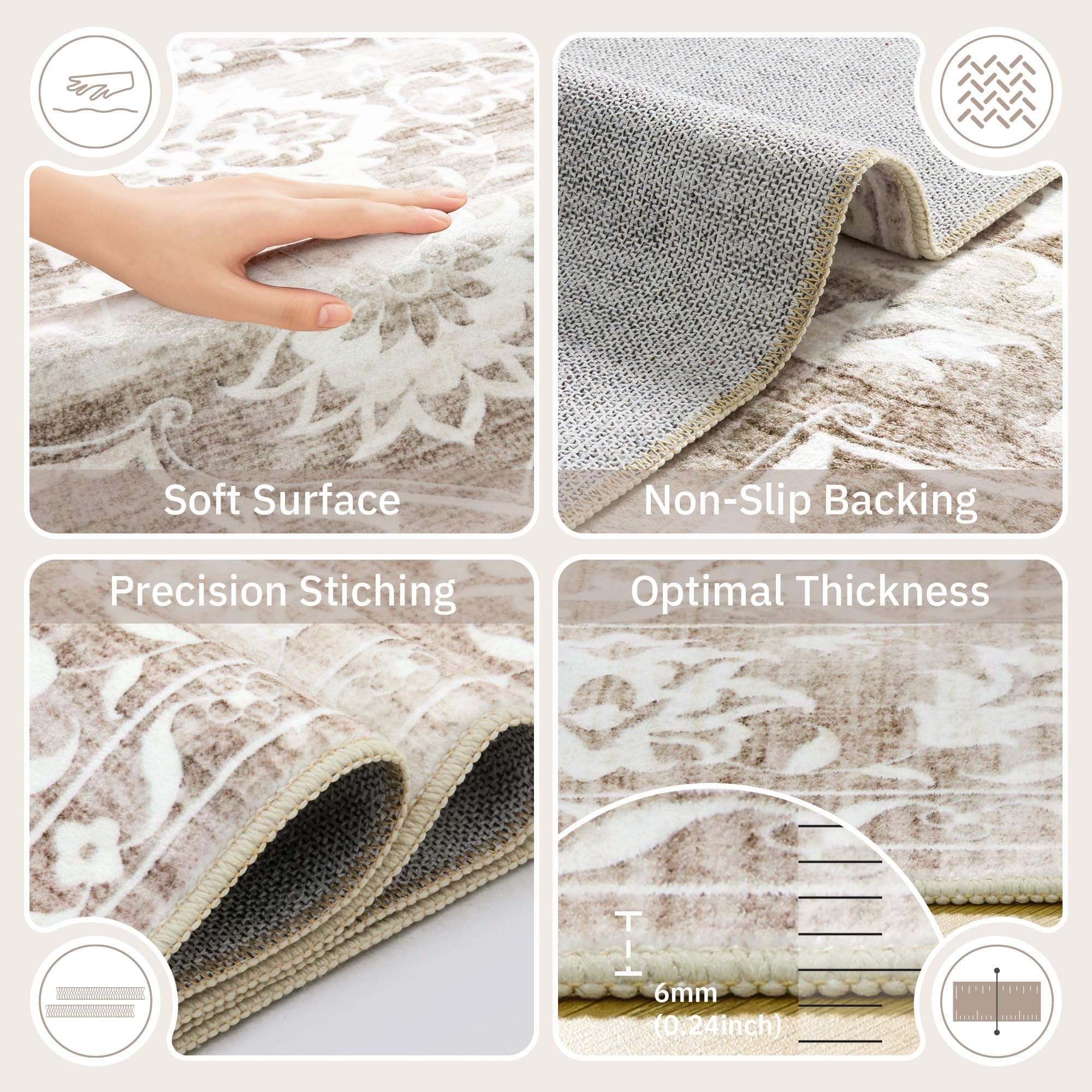 Soalmost soft weave delivers warmth underfoot for family time and play.