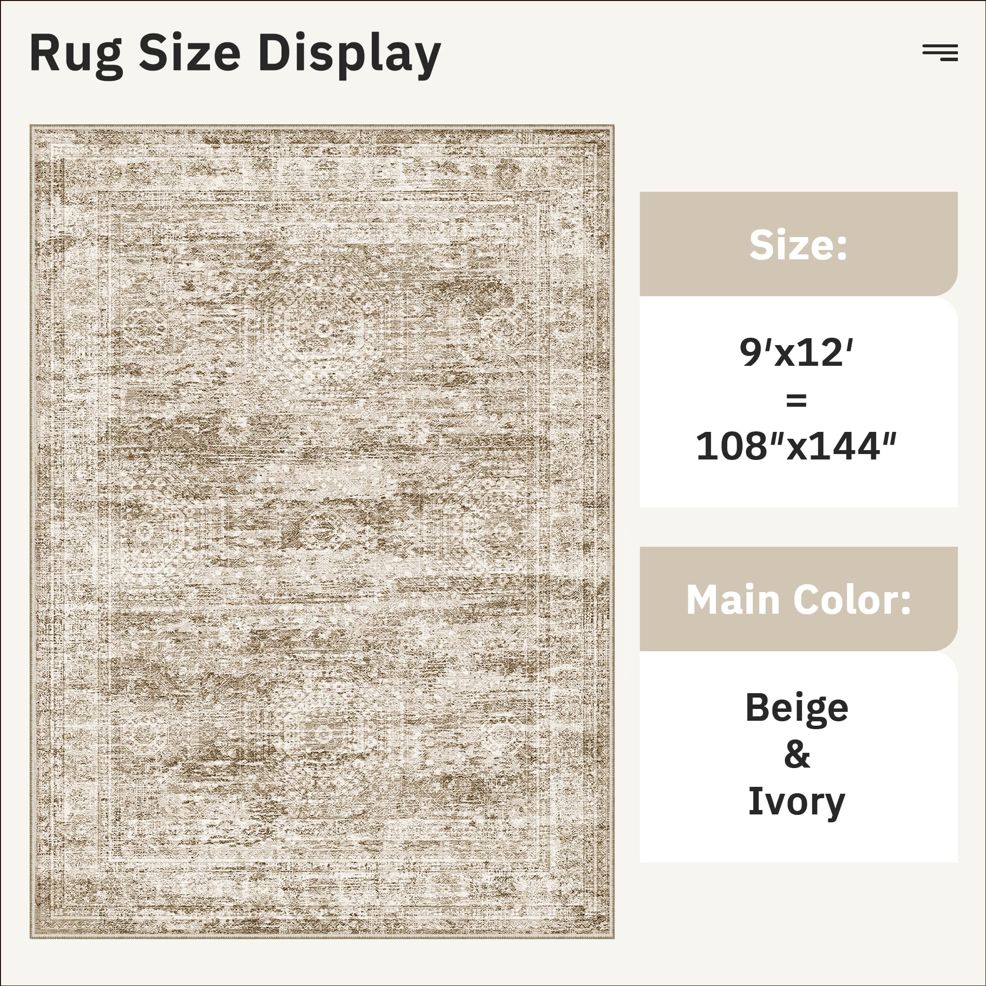 Soalmost stain-resistant rug keeps living spaces cleaner with light daily use