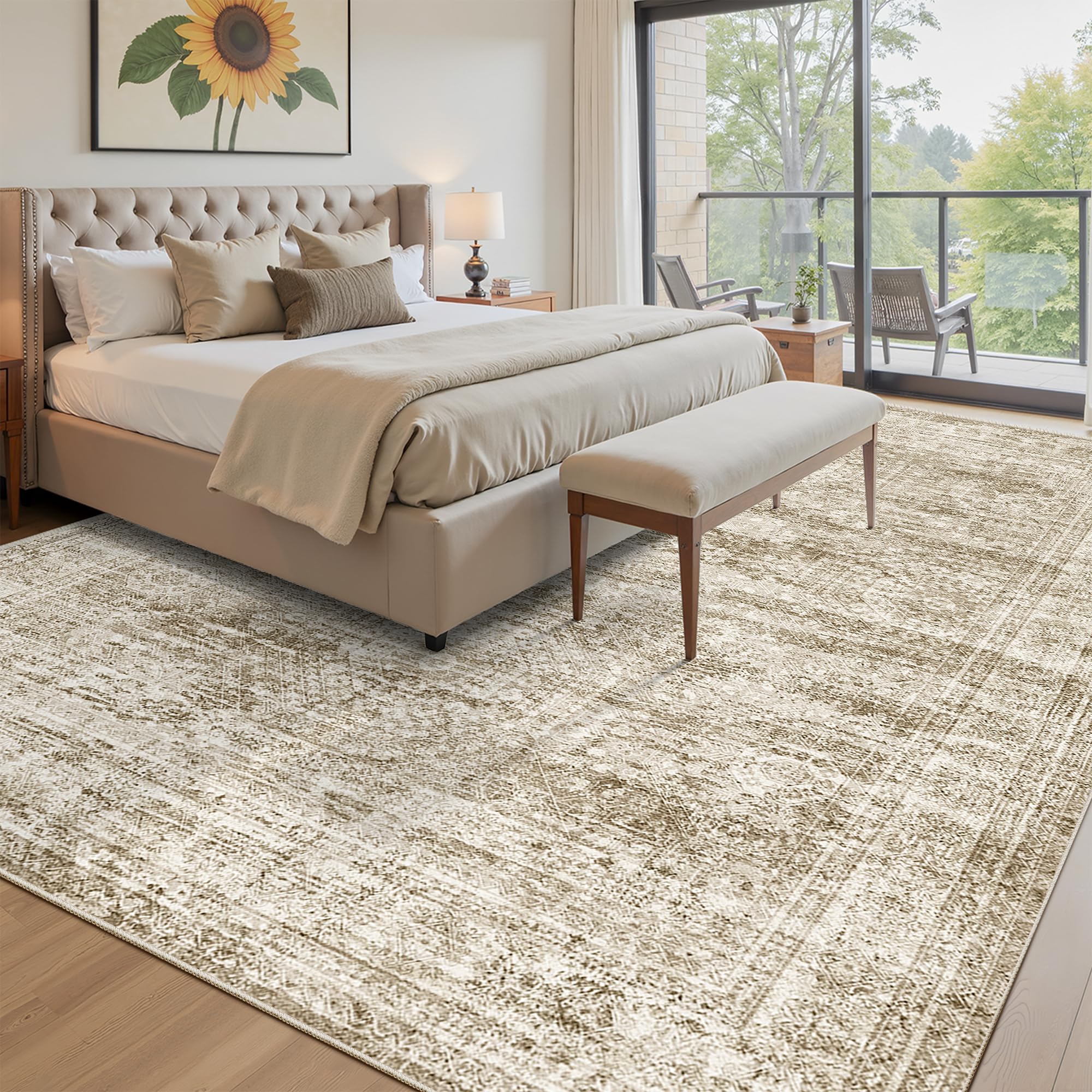 Soalmost Washable Area Rug 8x10 packaging-friendly for easy transport