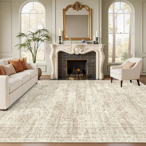 Soalmost washable area rug 8x10 — easy cleaning and large living room coverage.