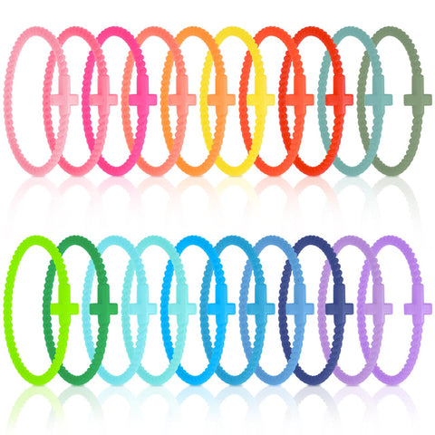 Soaoo Jesus bracelets in multicolor pack for versatile styling