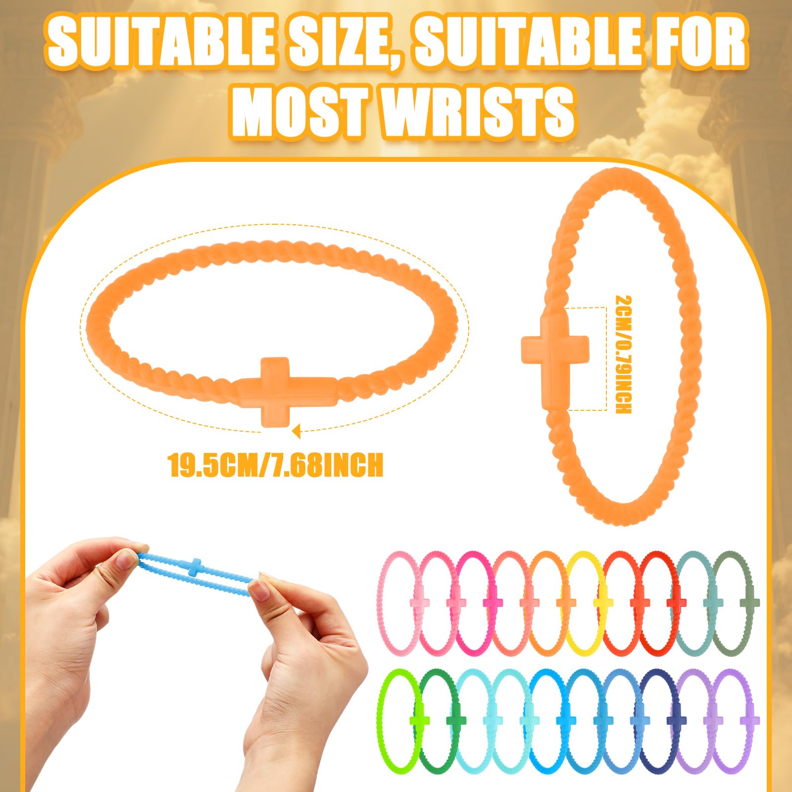 Soaoo silicone bracelet durable and waterproof for all activities