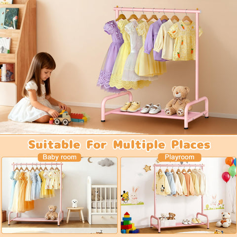 Soarine pink rack with sturdy base supporting stable play