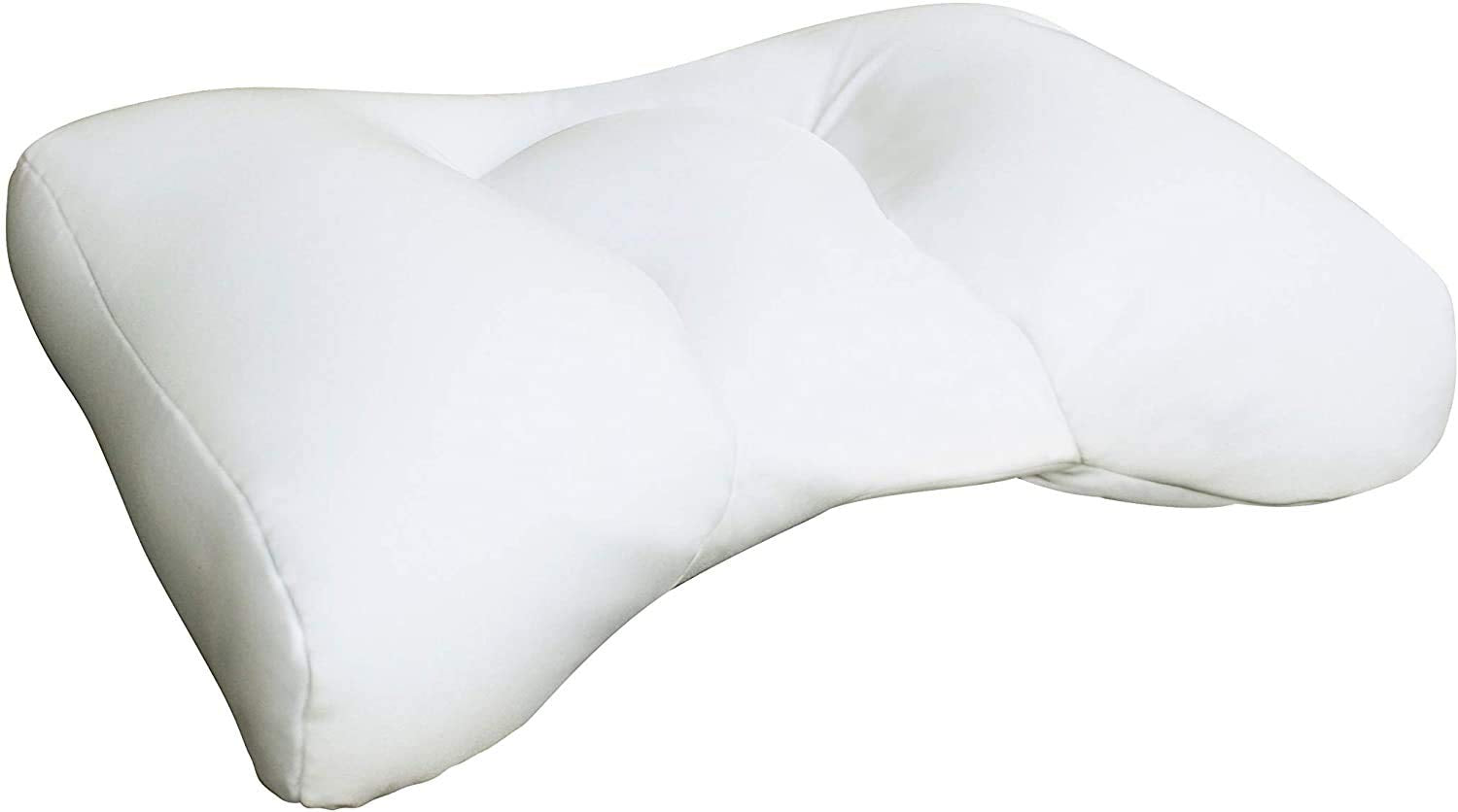 Sobakawa Cloud Pillow close-up showing micro air beads shaping to the head for support.