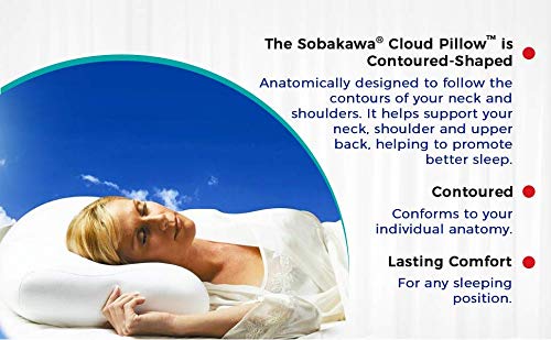 Sobakawa Cloud Pillow stretch fabric close-up reveals soft surface.
