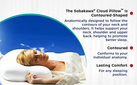 Sobakawa Cloud Pillow stretch fabric close-up reveals soft surface.