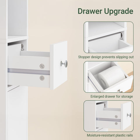 SoBuy 70-inch tall cabinet reaches high storage without occupying floor space